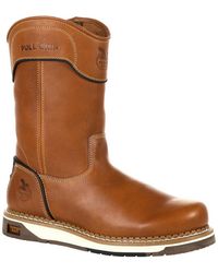 Georgia Boot - Amp Lt Wedge Pull On Work Boot - Lyst