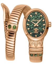 Roberto Cavalli - Snake Stainless Steel Watch - Lyst
