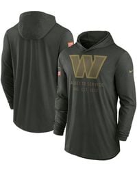 Nike - Washington Commanders 2025 Salute To Service Sideline Dri-fit Lightweight Hooded Pullover Sweatshirt - Lyst