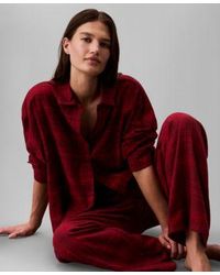 Calvin Klein - Plaid Sleep Shirt Pants Sold Seperates - Lyst