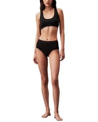 Calvin Klein - Bonded Flex Seamless High-rise Bikini Brief Underwear Qd5160 - Lyst