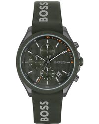 BOSS - Velocity Quartz Fashion Chronograph Silicone Strap Watch 44mm - Lyst