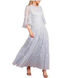 Needle & Thread - Scatter Blossom Round Neck Ankle Gown - Lyst