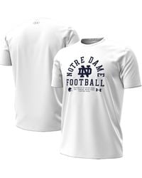 Under Armour - Notre Dame Fighting Irish 2025 Sideline Football Performance T-shirt - Lyst