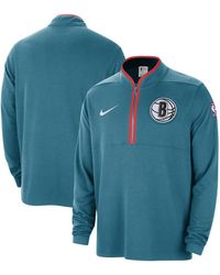 Nike - Brooklyn Nets 2023/24 City Edition Authentic Coaches Half-zip Sweatshirt - Lyst