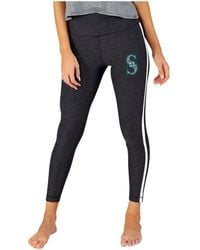 Concepts Sport - Charcoal/white Seattle Mariners Centerline Knit leggings - Lyst