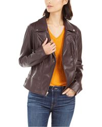 tommy hilfiger ladies leather jacket