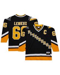 Mitchell & Ness - Mitchell Ness Mario Lemieux Pittsburgh Penguins 1992/93 Blue Line Player Jersey - Lyst