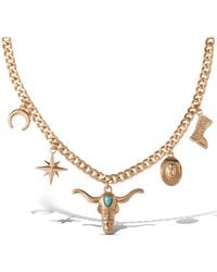 Jessica Simpson - Tone Gemstone Accent Layered Necklace - Lyst