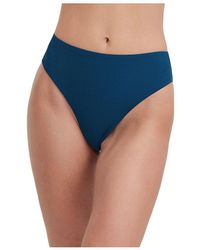 Gottex - Solid Textured High Leg High Waist Swim Bottom - Lyst