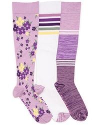 Muk Luks - 3 Pair Pack Compression Socks - Lyst
