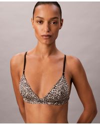 Calvin Klein - Triangle Cups Moderate Coverage Bra - Lyst