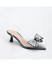 BERNESS - Maxi88 Clear Upper Kitten Heels - Lyst