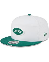 KTZ - White/green New York Jets 2025 Nfl Training Camp Split Panel 9fifty Snapback Hat - Lyst
