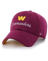 '47 - Washington Commanders Spirited Clean Up Adjustable Hat - Lyst