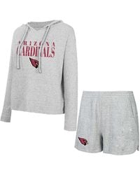 Concepts Sport - 2-piece Arizona Cardinals Juniper Long Sleeve Hoodie Top And Shorts Set - Lyst