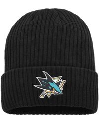 Fanatics - San Jose Sharks Logo Cuffed Knit Hat - Lyst