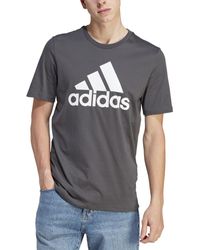 adidas - Essentials Cotton Logo Crewneck T-shirt - Lyst