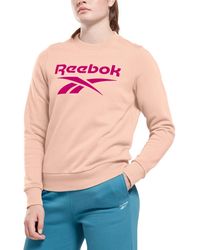 Reebok - Identity Logo Fleece Crew Sweatshirt - Lyst