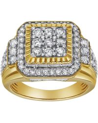 LuvMyJewelry - bigg Boss Natural Certified Diamond 2.04 Cttw Round Cut 14k Gold Statement Ring - Lyst