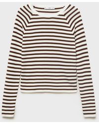Mango - Long-sleeved Fine-knit Sweater - Lyst