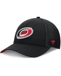 Fanatics - Carolina Hurricanes Authentic Pro Home Ice Trucker Adjustable Hat - Lyst