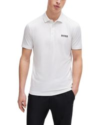 BOSS - Boss By Contrast Logo Polo Shirt - Lyst