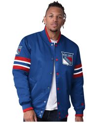 Starter - New York Rangers Scout I Full-snap Varsity Jacket - Lyst
