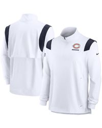 Nike - Chicago Bears Sideline Coach Chevron Lockup Quarter-zip Long Sleeve Top - Lyst