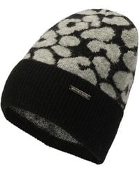 Michael Kors - Michael Leopard Crown Cuff Beanie - Lyst