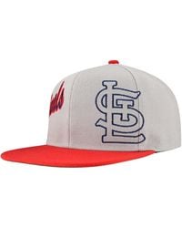 Mitchell & Ness - St. Louis Cardinals Knock Out Panel Snapback Hat - Lyst