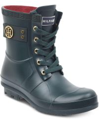 tommy hilfiger rain boots women's