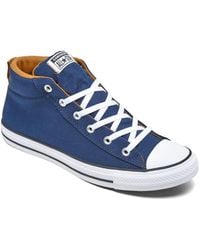 men's chuck taylor all star street mid casual sneakers from finish line