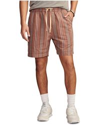 Lucky Brand - 7" Striped Linen Pull-on Shorts - Lyst