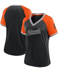 Fanatics - San Francisco Giants Glitz Glam League Diva Raglan V-neck T-shirt - Lyst