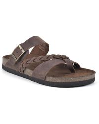 White Mountain - Hazy Footbed Sandals - Lyst