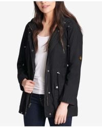levi's parachute hooded cotton utility jacket