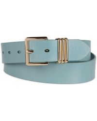 Tommy Hilfiger - Triple-metal Strap Keeper Casual Leather Belt - Lyst