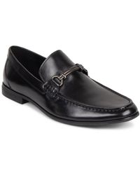 Kenneth Cole Mens Eye 2 Eye Bit Slip On Moc Toe Business Casual Loafers Shoes 