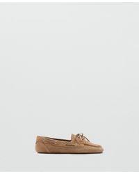 Mango - Suede Driving Shoes - Lyst