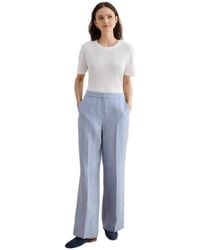 Hobbs - Estella Mid-rise Wide-leg Linen Trousers - Lyst