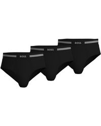 BOSS - Boss By 3-pk. Traditional Classic Solid Briefs - Lyst