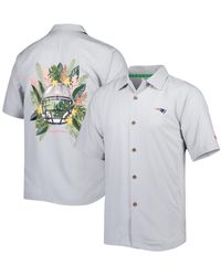 Tommy Bahama - New England Patriots Coconut Point Frondly Fan Camp Islandzone Button-up Shirt - Lyst