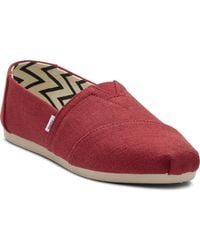 TOMS - Alpargata Classic Heritage Canvas Slip-on Flats - Lyst
