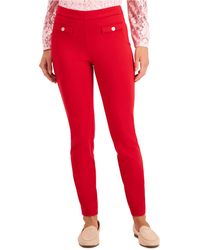 Charter Club Ponté-knit Pull-on Skinny Pants, Created For Macy's - Red