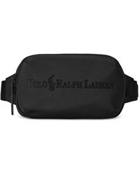 Polo Ralph Lauren Tonal Logo Waistpack in Black for Men | Lyst