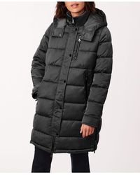 water resistant asymmetrical zip belted puffer coat bernardo