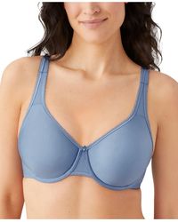 Wacoal Basic Beauty Full-figure Underwire Bra 855192, Up To H Cup - Blue