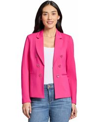 Jones New York - Faux Double Breasted Collared Jacket - Lyst
