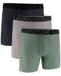 Under Armour - 3-pack Performance Tech Solid 6" Boxer Briefs - Lyst